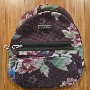 NWOT Calvin Klein Multicolor Floral Backpack
